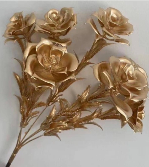 Gold coated flowers 650sh per stem 7