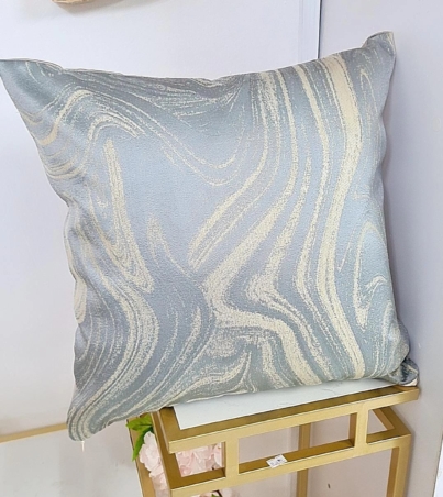 Light Gray &gold pillow cover