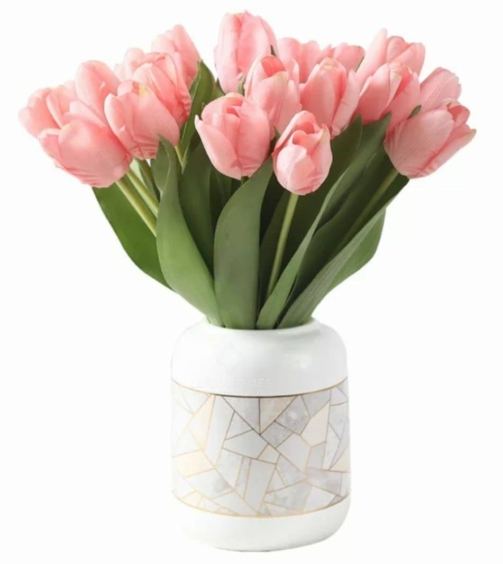 Scented real touch tulips